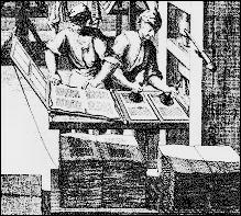 houten drukpers